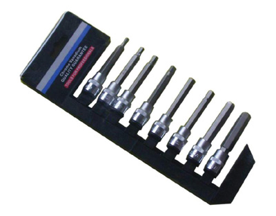 8PCS 3/8 Dr. Hex Socket Bit Set