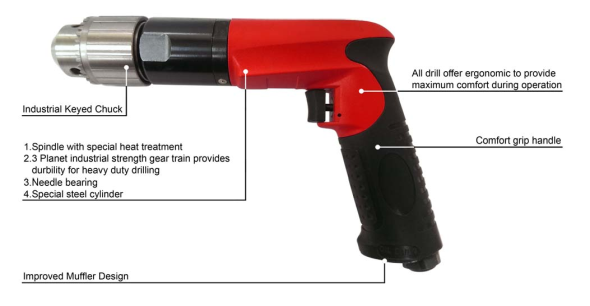 0.6HP 1/2H.D. Air Drill(700RPM)