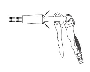 Two Way Air Duster with High Flow Nozzle