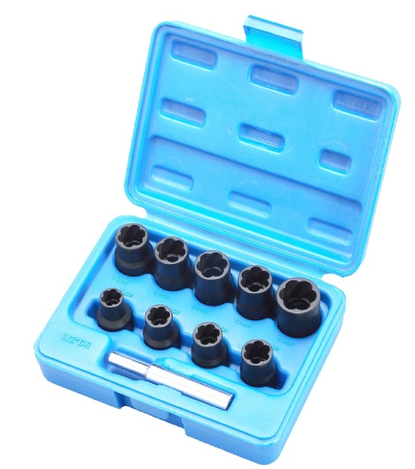 10Pcs 1/2 Dr. Twist Socket Set 